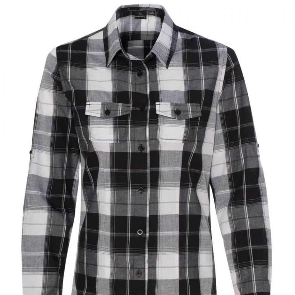 WOMEN'S LONG SLEEVE PLAID SHIRT